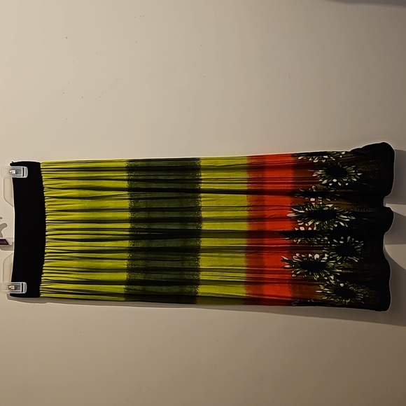 Miaozixin Flowy Colorful Floral Long Skirt Size M/L #W-644 - Picture 3 of 10